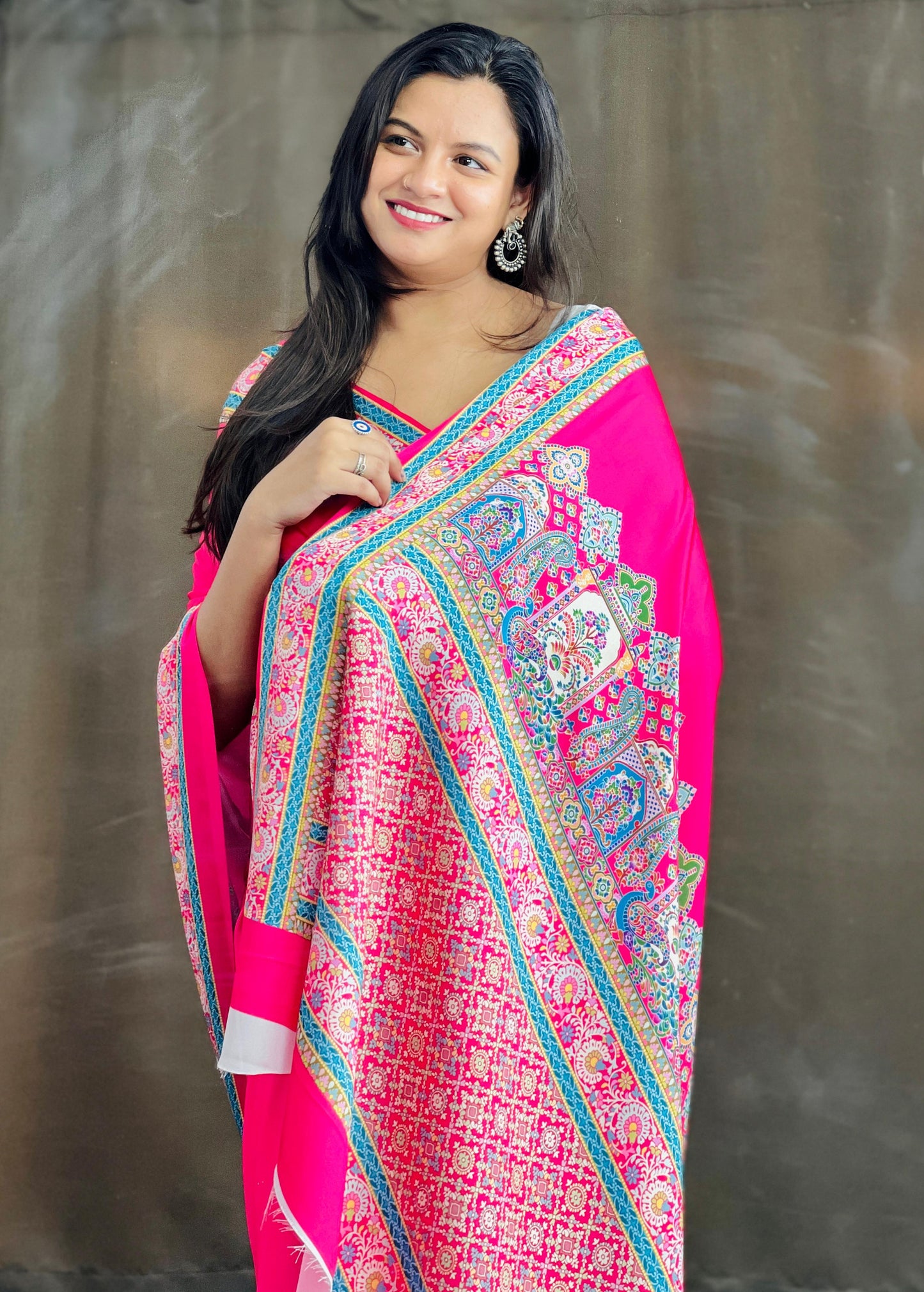Royal Radiance Pink Silk Saree
