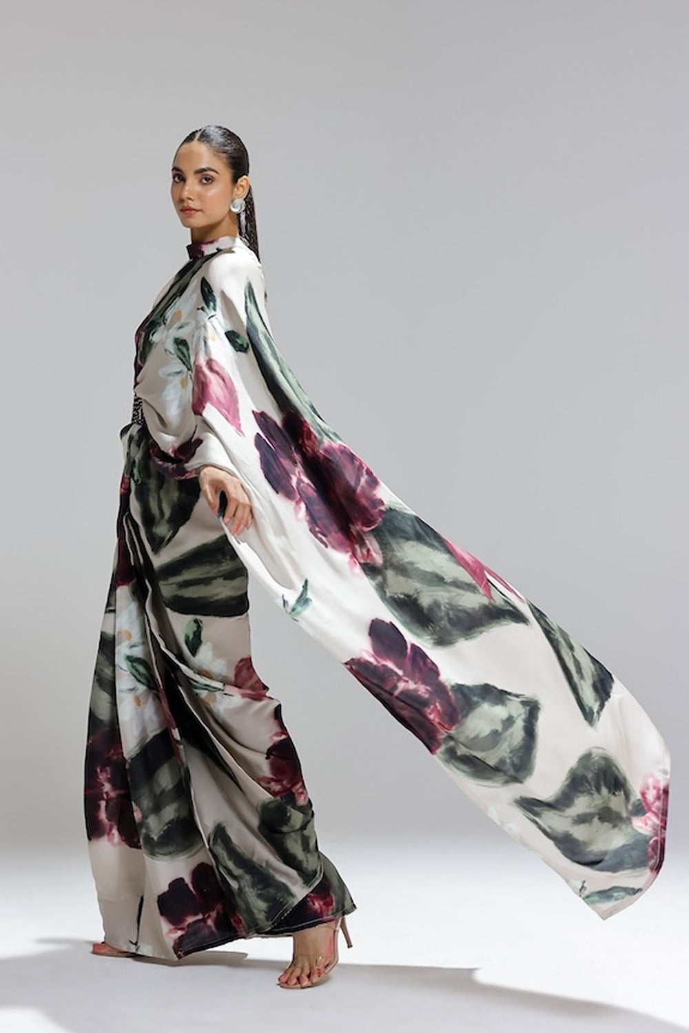 Ethereal Garden Floral Saree