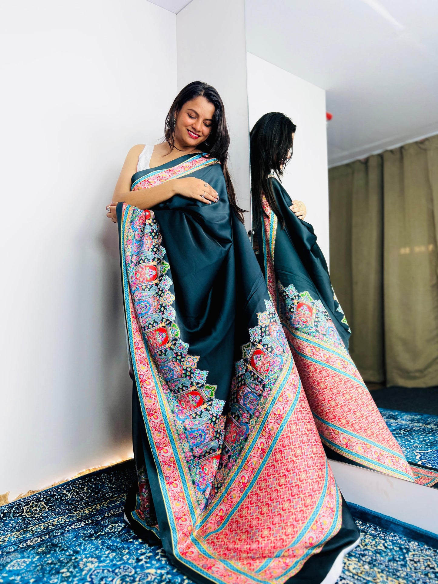 Black Elegance Designer Saree