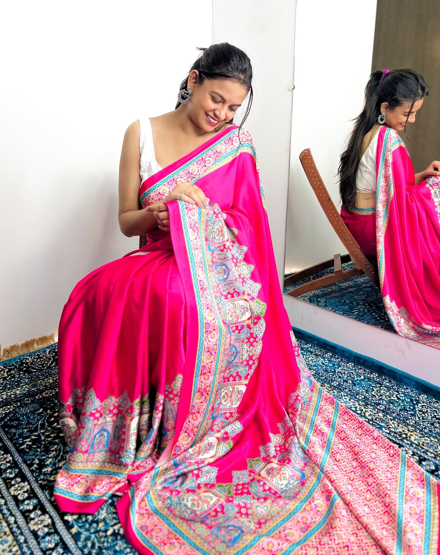 Royal Radiance Pink Silk Saree